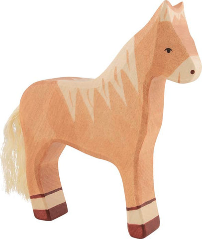 Holztiger Horse Standing Light Brown