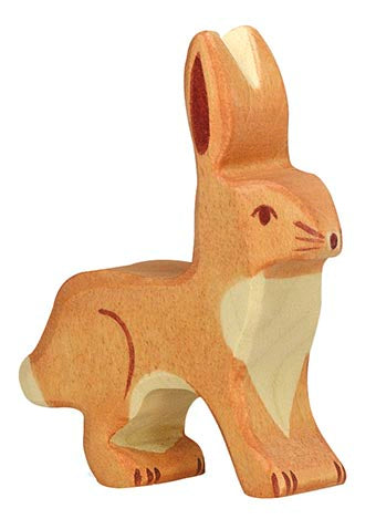 Holztiger Hare with Upright Ears