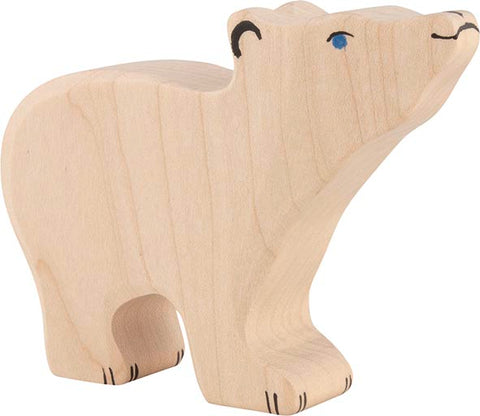 Holztiger Polar Bear Small Head Raised