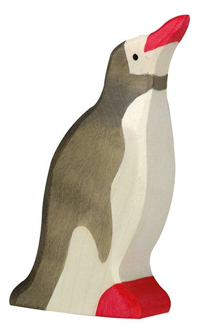 Holztiger Penguin Head Raised