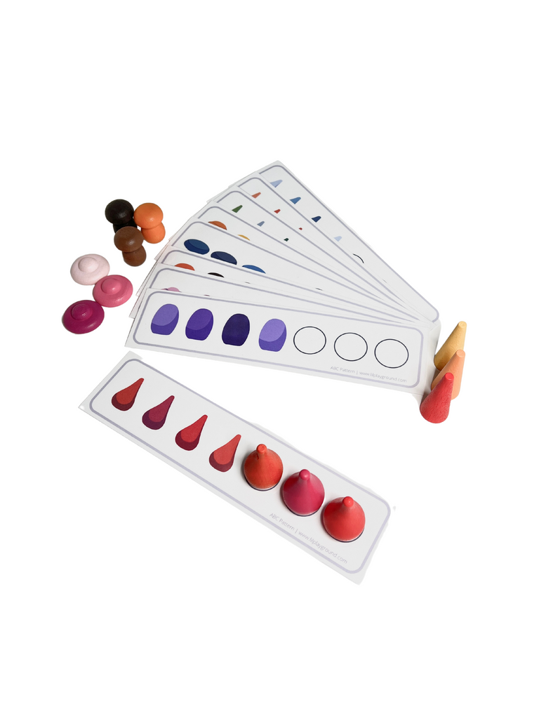 AB and ABC Loose Parts Pattern Matching Laminated Template Cards – Lil ...