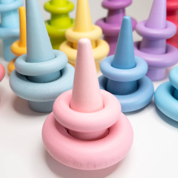 Lil'Playground Wooden Rings and Trees Pastel
