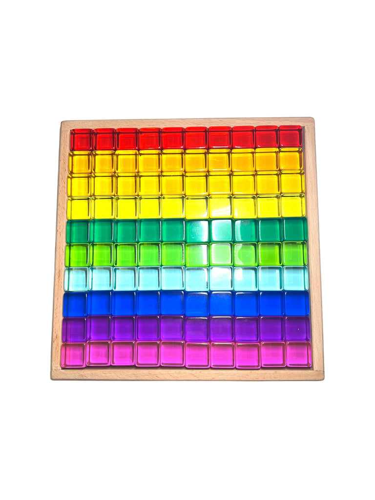 Lilplayground Colourful Acrylic Cubes Loose Parts Sets