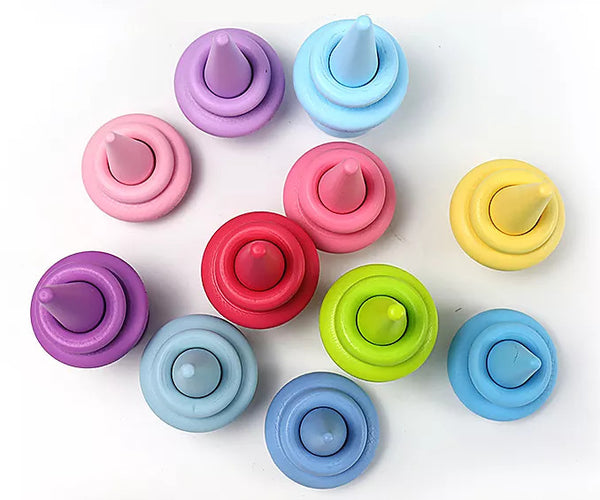 Lil'Playground Wooden Rings and Trees Pastel