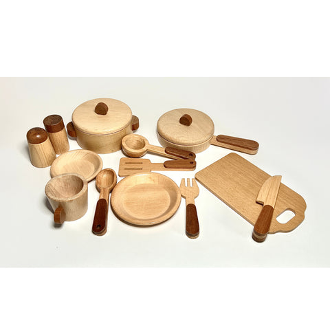 Lil'Playground 15pcs Wooden Kitchen Set