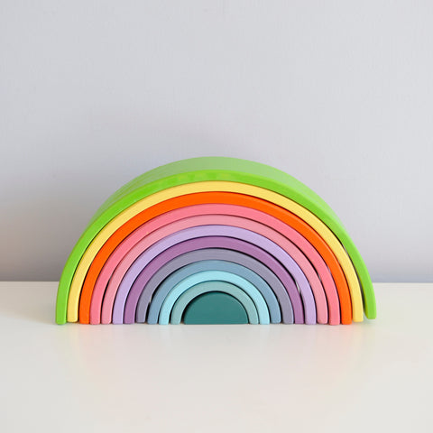 Lil'Playground Macaron Rainbow Building Blocks 12pcs