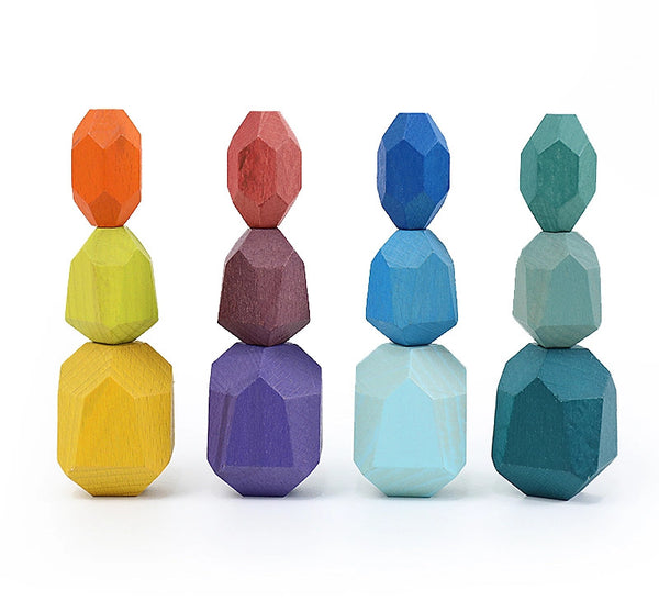 Lil'Playground Wooden Stacking Stones