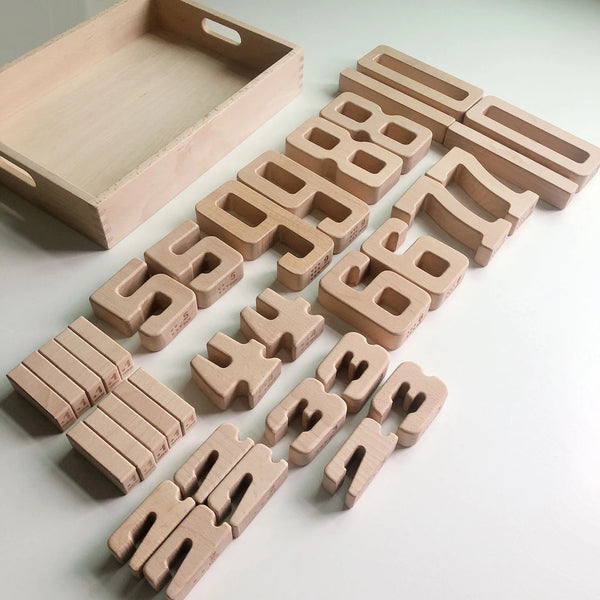 Wooden Number Blocks