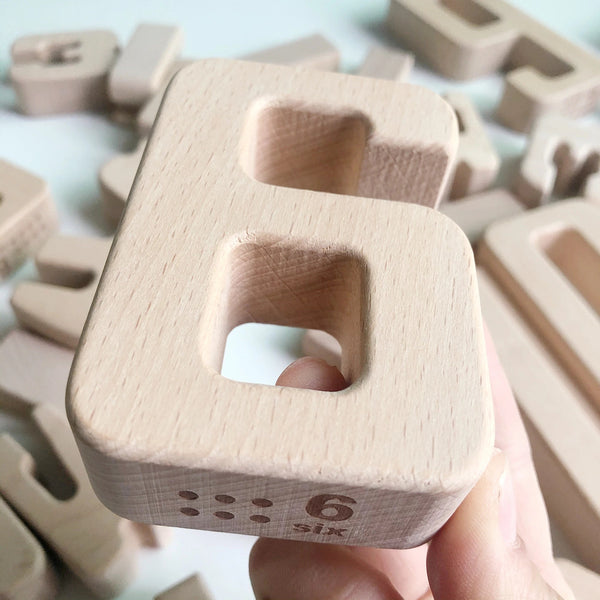 Wooden Number Blocks