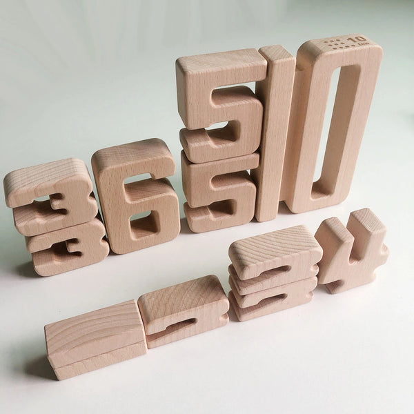 Wooden Number Blocks