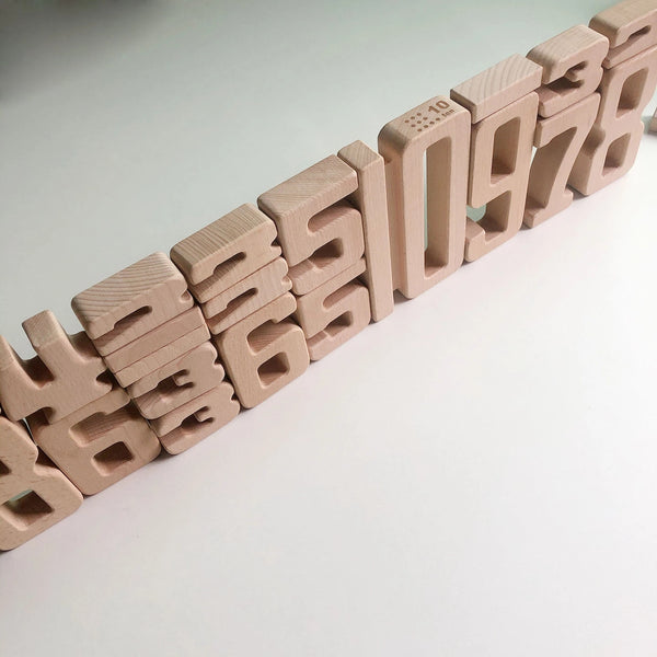 Wooden Number Blocks