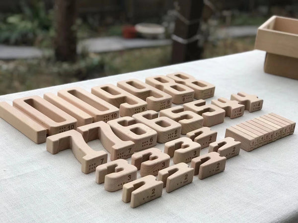 Wooden Number Blocks