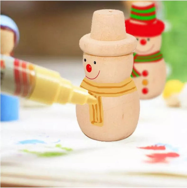 Lil'Playground Wooden Natural Peg People (5pcs set)
